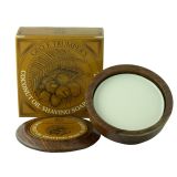 GF Trumper Coconut Shaving Soap In a Wooden Bowl