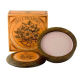 GF Trumper Coconut Shaving Soap In a Wooden Bowl