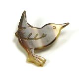 Abbeyhorn Oxhorn Wren Brooch