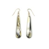 Pair of Ox Horn Short Drop Earrings