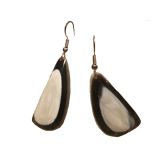A Pair of Ox Horn Earrings