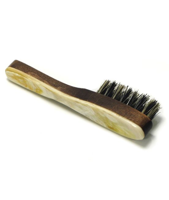Abbeyhorn Oxhorn Beard Brush with handle