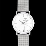 Cobra & Bellamy Sennan Watch with white face and mesh strap