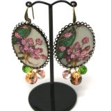 Diana Wilson Arcana Cameo Earrings - Flowers