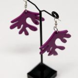 Indochineur Oxhorn Tree Earrings - fuschia lacquer