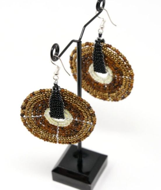 Masai Round Beaded Earrings
