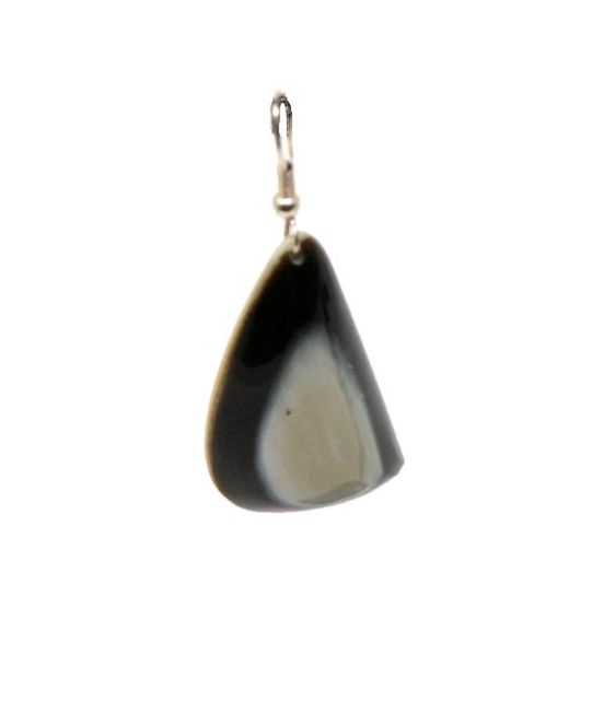 Ox Horn Earrings - Close up