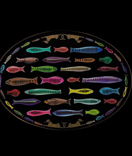 Ortigia Fish Plate - multicoloured