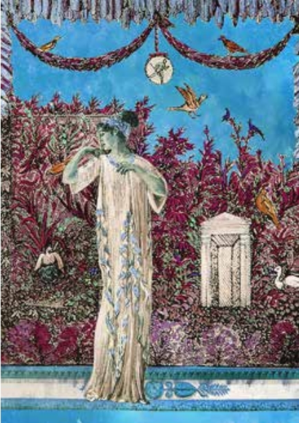 Arcana Card - Blue Garden In Pompeii