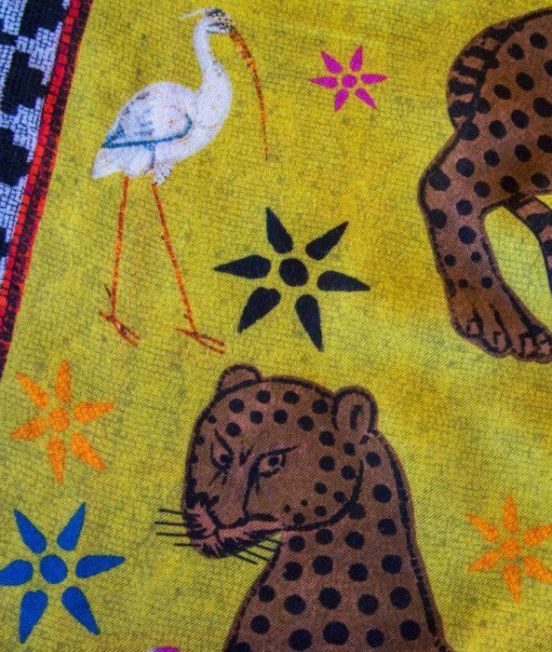 Yellow Scarf with Iconic Ortigia Leopard