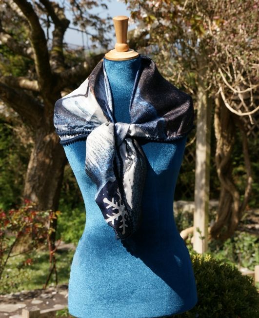 Arcana Shawl - Sleigh Silk - Mood