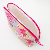 Large Mauvy Pink Waterproof Washbag from Above
