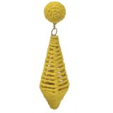 Narratives Yellow Cage Diamond Drop Earrings