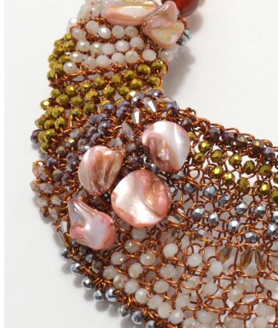 Palazzi Rita Statement Necklace - Close Up
