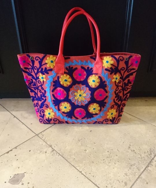 Brightly Coloured tote bag.