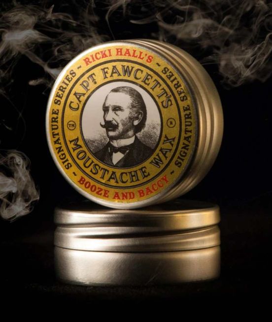 Captain Fawcett "Ricki Hall" Booze & Baccy Moustache Wax.