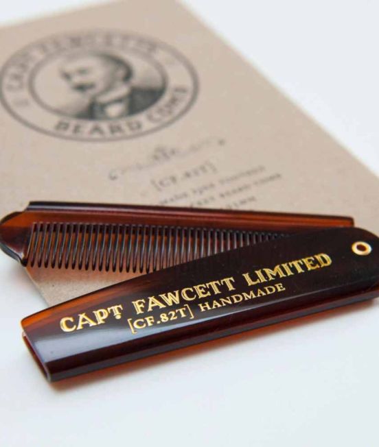 Abrahams Store stocks Captain Fawcett Folding Beard Comb