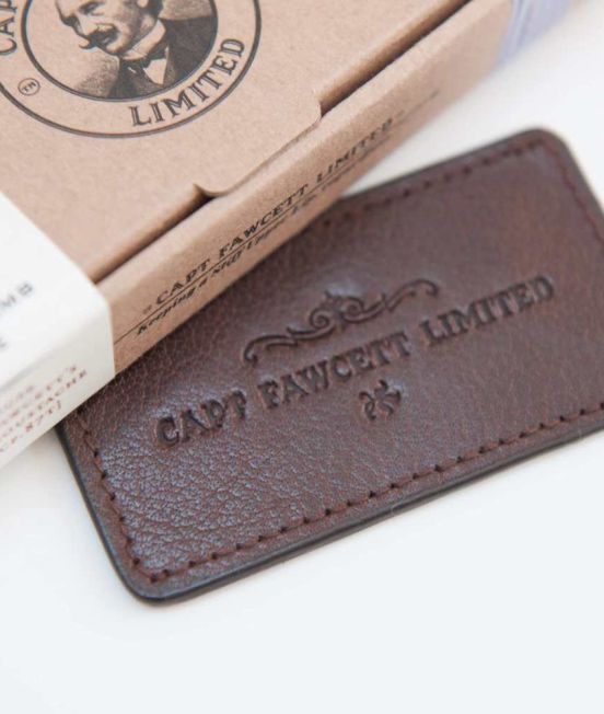Leather Case for a Captain Fawcett Folding Moustache Comb
