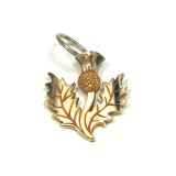 Abbeyhorn Oxhorn Thistle Keyring