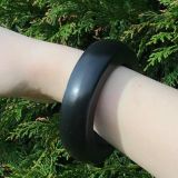 Duo Design Gel Bangle - Round - Black - Mood