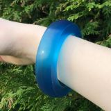 Duo Design Gel Bangle - Round - Blue - Mood