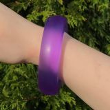 Duo Design Gel Bangle - Round - Purple - Mood
