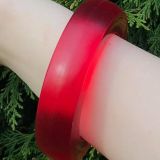 Duo Design Gel Bangle - Round - Red - Mood
