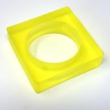 Duo Design Gel Bangle - Square - Yellow