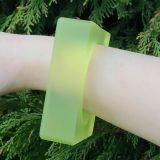 Duo Design Gel Bangle - Square - Yellow - Mood