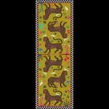 Yellow Scarf with Iconic Ortigia Leopard pattern