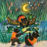 Kapeliki Greetings Card - Moon Catching Bears