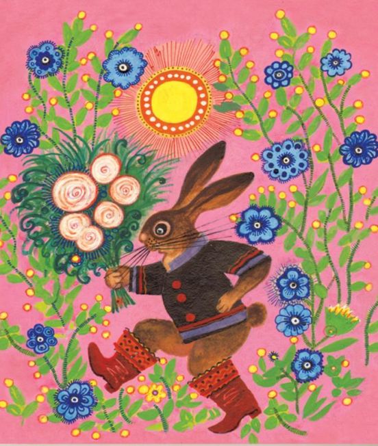 Kapeliki Greetings Card - Festive Hare