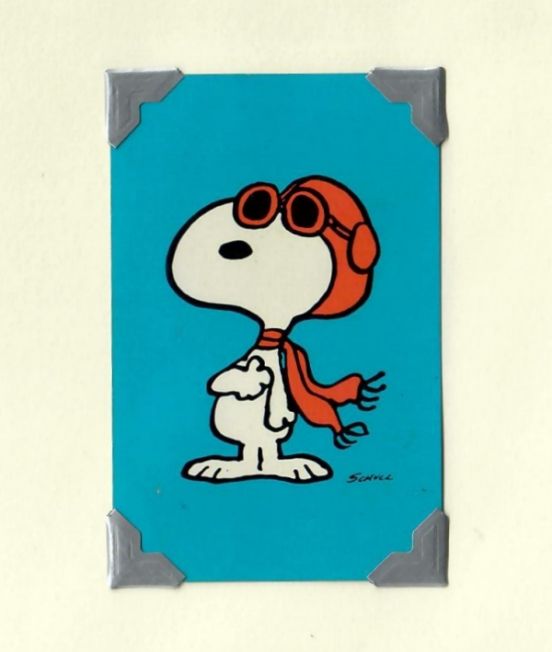 Vintage Playing Cards Greetings Card - Snoopy Curse You Red baron