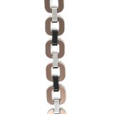 Xavier Derome Brown / Metallic Reversible Bracelet