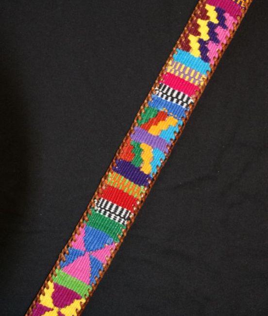 Strap on a Guatamalan Maya multicoloured belt